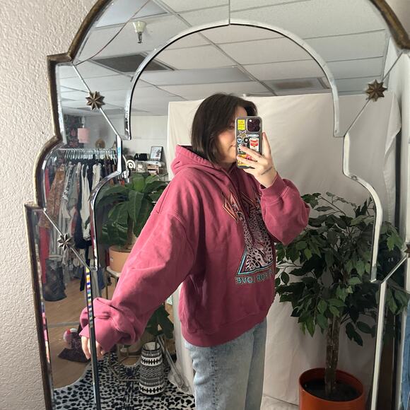 Daydreamer Def Leppard Too Late For Love Pullover Hoodie Pink Size Large - Picture 6 of 7